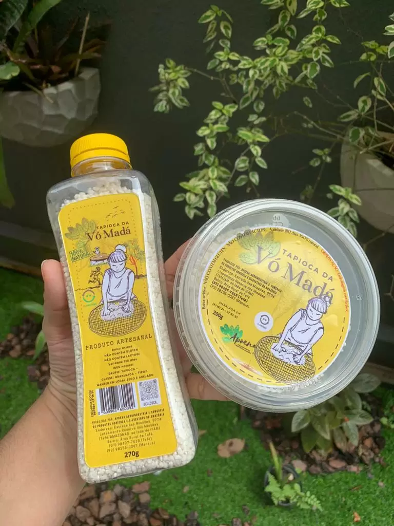 Ícone Potinho com farinha de tapioca